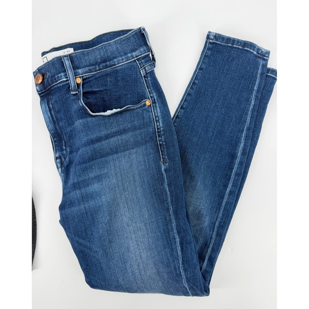 AYR The Chiller Skinny Jeans Sunrise Dark Wash Blue High Rise Size 32x26 E1359